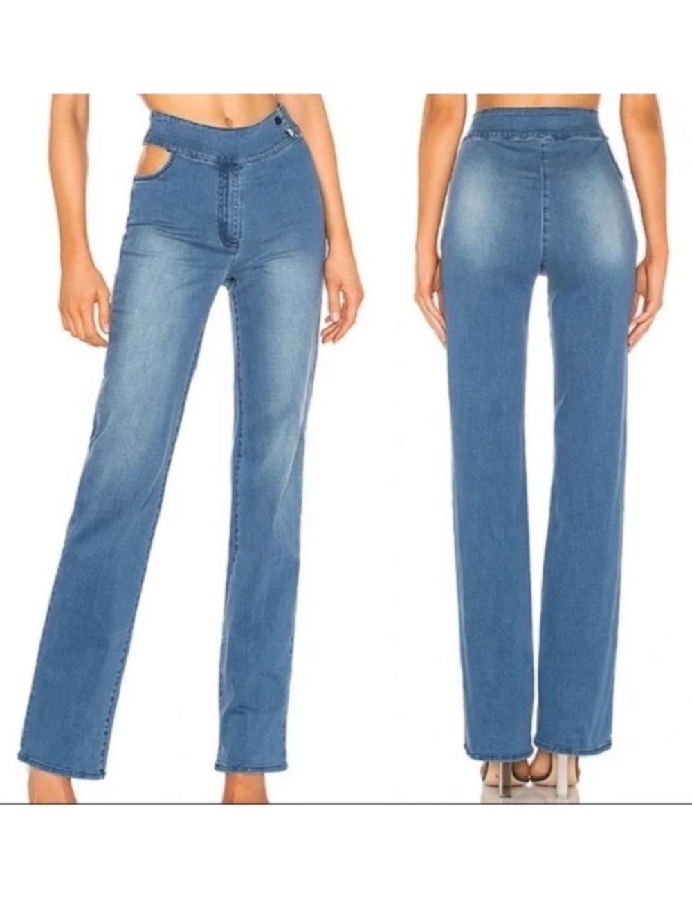 I. AM.GIA Kayla Side Cut Out Jeans Sz Medium